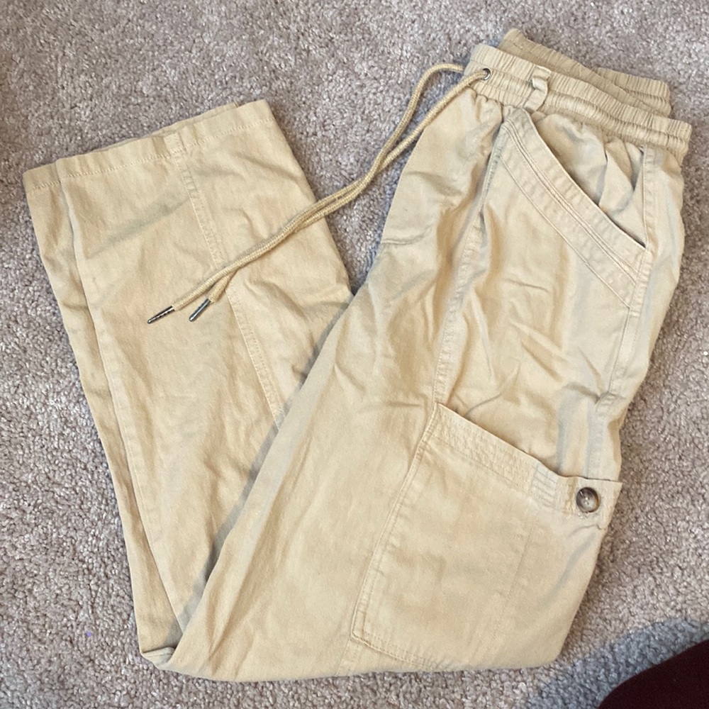 7 for all mankind cargo pants drawstring